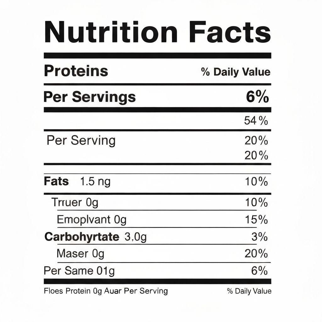 Macronutrients on nutrition label
